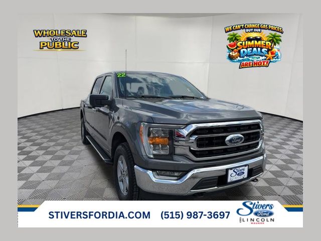 Carbonized Gray Metallic 2022 Ford F-150 XLT SuperCrew 4WD Pickup Truck Four-Wheel Drive Automatic