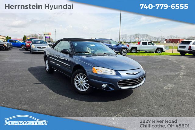 Blue 2001 Chrysler Sebring LXi Convertible FWD Convertible Front-Wheel Drive 4-Speed Automatic