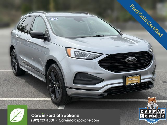 Iconic Silver Metallic 2024 Ford Edge SE AWD SUV / Crossover All-Wheel Drive 8-Speed Automatic