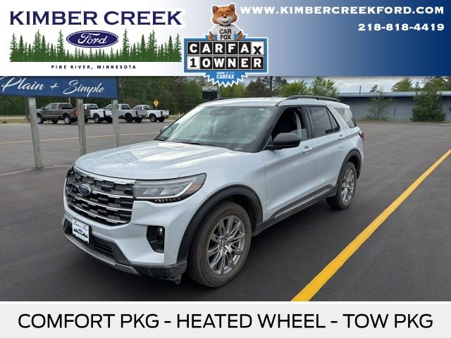 White Metallic 2025 Ford Explorer Active AWD SUV / Crossover All-Wheel Drive Automatic