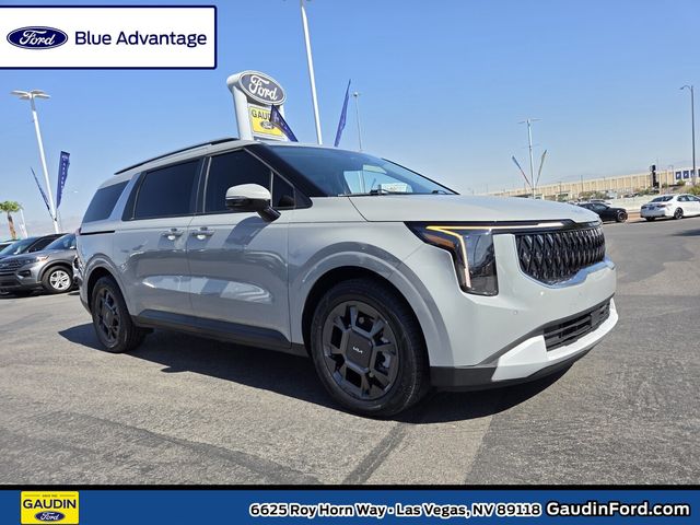 Ceramic Silver 2025 Kia Carnival Hybrid Minivan Front-Wheel Drive 6-Speed Automatic