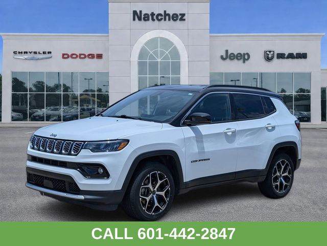Bright White Clearcoat 2025 Jeep Compass Limited 4WD SUV / Crossover Four-Wheel Drive 8-Speed Automatic