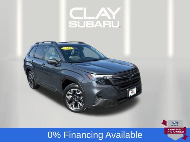 Magnetite Gray Metallic 2025 Subaru Forester Premium Crossover AWD SUV / Crossover All-Wheel Drive Continuously Variable Transmission