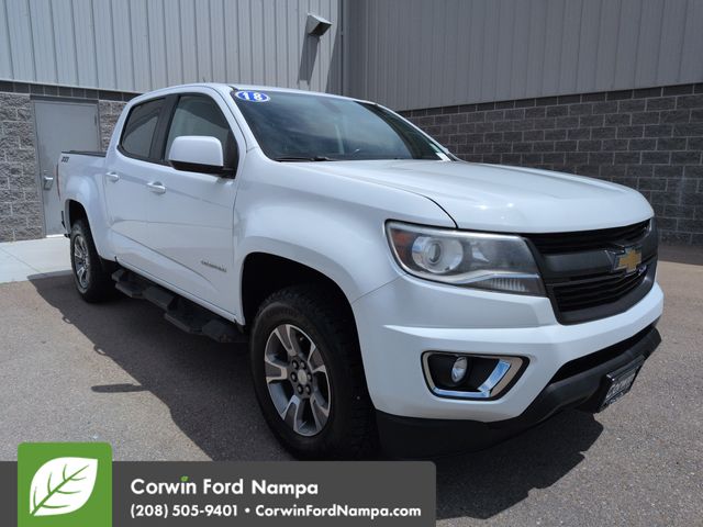 Summit White 2018 Chevrolet Colorado Pickup Truck Four-Wheel Drive 8-Speed Automatic