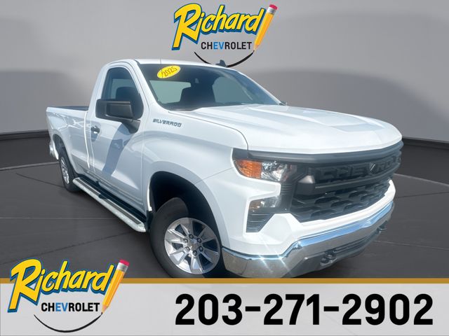 Summit White 2025 Chevrolet Silverado 1500 Pickup Truck 4X2 Automatic