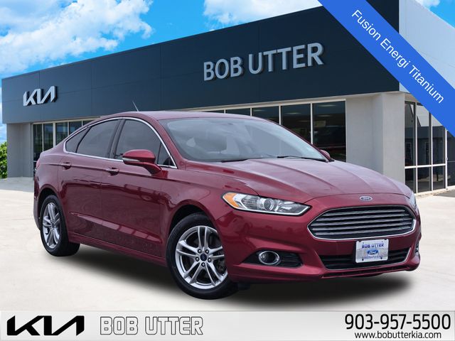 Ruby Red Metallic 2016 Ford Fusion Energi Sedan Front-Wheel Drive Continuously Variable Transmission
