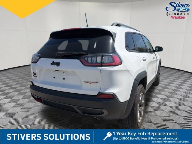 2019 Bright White Clearcoat Jeep Cherokee Trailhawk 4X4 SUV