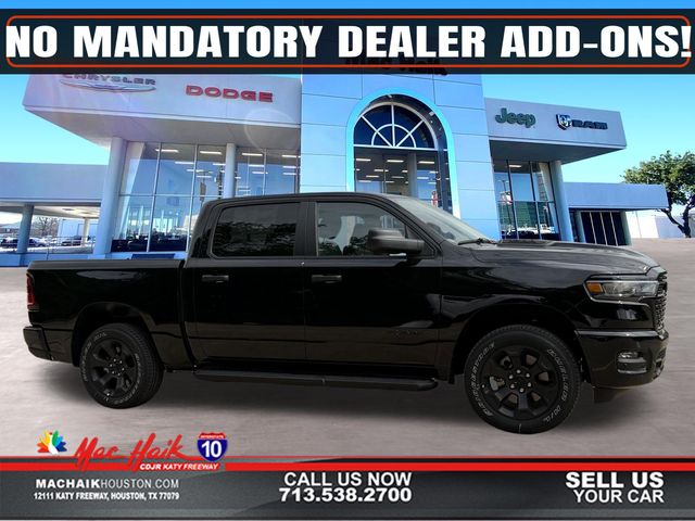 Diamond Black Crystal Pearlcoat 2026 RAM 1500 Express Crew Cab 4WD Pickup Truck Four-Wheel Drive 8-Speed Automatic