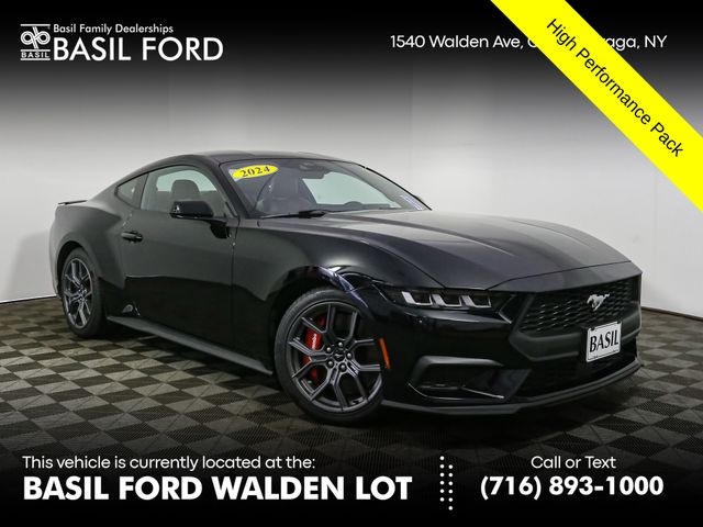 Shadow Black 2024 Ford Mustang EcoBoost Premium Fastback RWD Coupe Rear-Wheel Drive Automatic