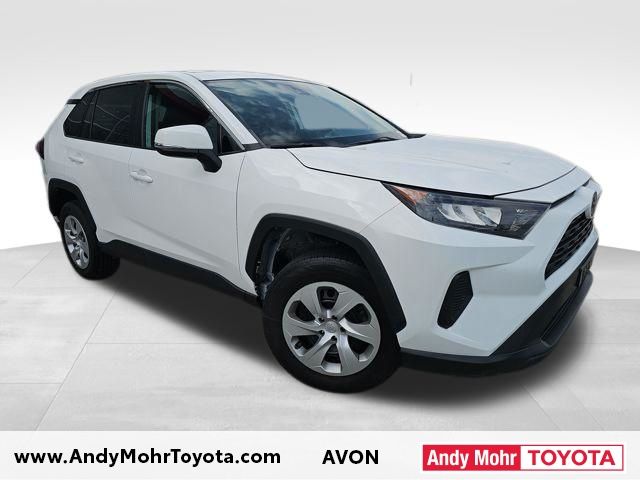 White 2022 Toyota RAV4 LE FWD SUV / Crossover Front-Wheel Drive 8-Speed Automatic
