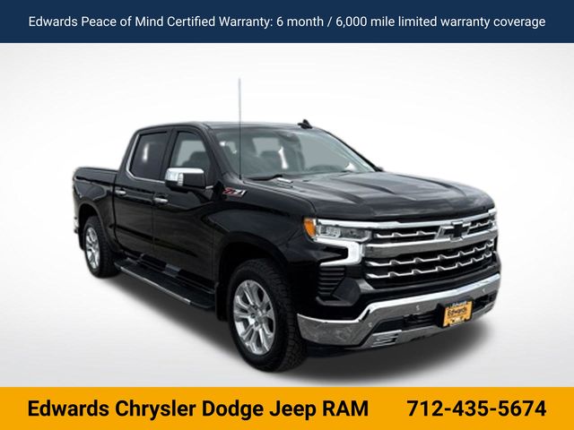 Black 2022 Chevrolet Silverado 1500 Pickup Truck Four-Wheel Drive Automatic