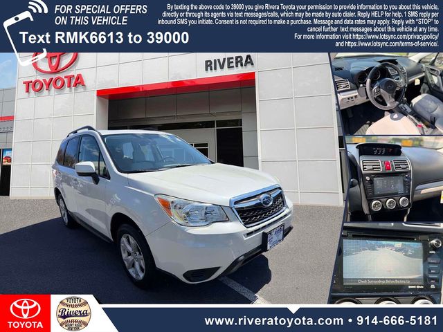 Crystal White Pearl 2016 Subaru Forester 2.5i Premium SUV / Crossover All-Wheel Drive Continuously Variable Transmission