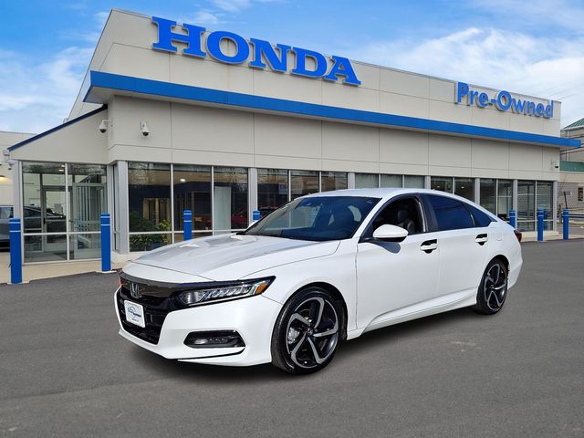 White 2018 Honda Accord 1.5T Sport FWD Sedan Front-Wheel Drive Continuously Variable Transmission