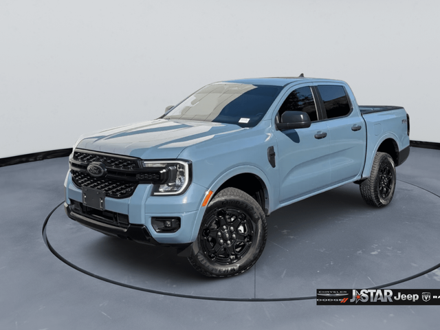 Blue (Azure Gray Metallic) 2025 Ford Ranger Pickup Truck Four-Wheel Drive Automatic