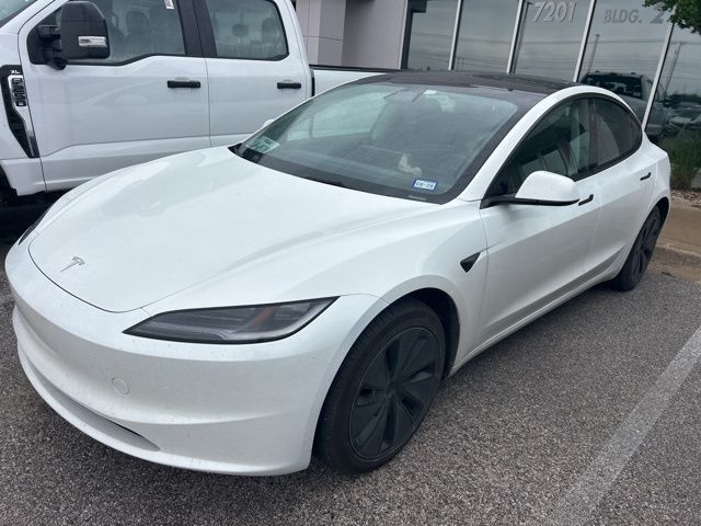 Pearl White Multi-Coat 2025 Tesla Model 3 Long Range RWD Sedan Rear-Wheel Drive 1-Speed Automatic