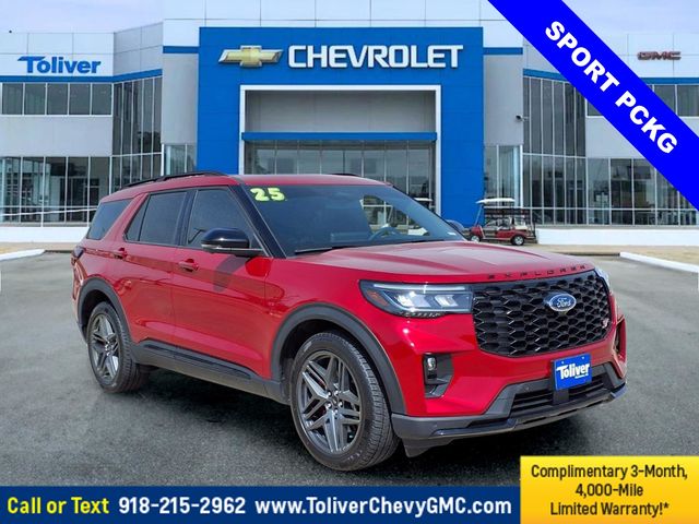 Red Metallic 2025 Ford Explorer ST AWD SUV / Crossover All-Wheel Drive Automatic