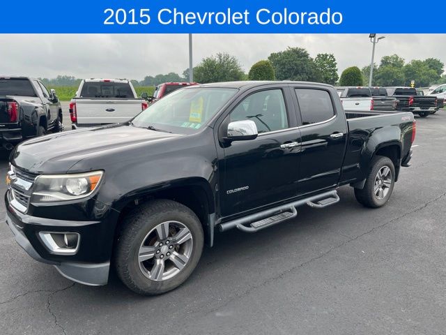 Black 2015 Chevrolet Colorado Pickup Truck Four-Wheel Drive 6-Speed Automatic