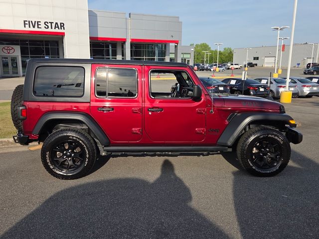 Used 2021 Red Jeep Unlimited Willys image 13