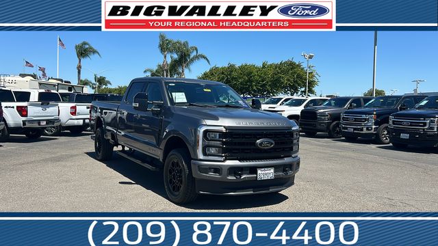 Gray Metallic 2024 Ford F-350 Super Duty Lariat Crew Cab 4WD Pickup Truck Four-Wheel Drive Automatic