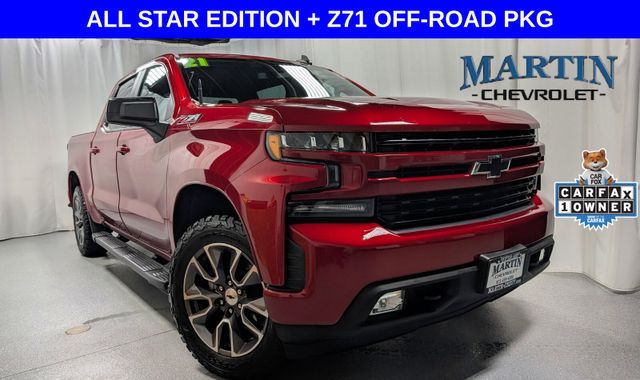 Cherry Red Tintcoat 2021 Chevrolet Silverado 1500 RST Crew Cab 4WD Pickup Truck Four-Wheel Drive 8-Speed Automatic