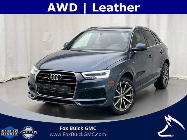 Hainan Blue Metallic 2018 Audi Q3 2.0T quattro Premium Plus SUV / Crossover All-Wheel Drive 6-Speed Automatic