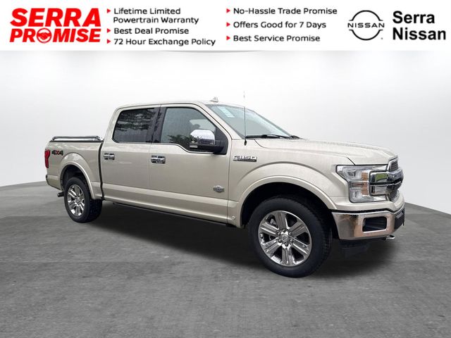 White Gold 2018 Ford F-150 King Ranch SuperCrew 4WD Pickup Truck Four-Wheel Drive Automatic
