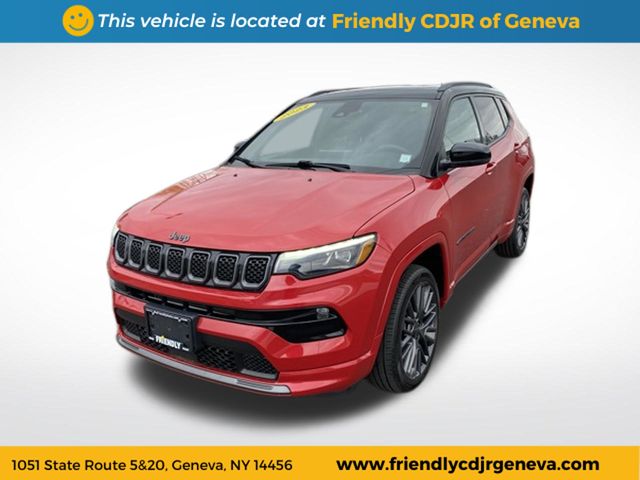Redline Pearlcoat 2023 Jeep Compass SUV / Crossover Four-Wheel Drive 8-Speed Automatic