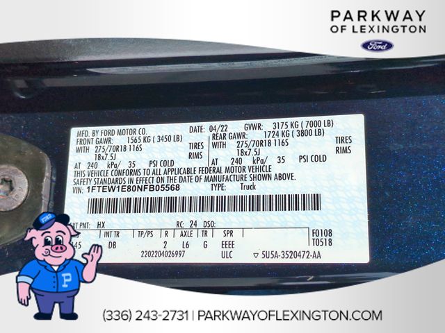 Used 2022 Blue Ford Tremor image 35