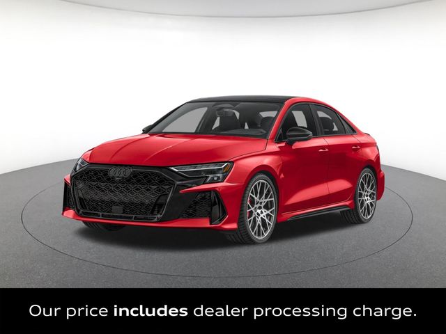 Progressive Red Metallic 2026 Audi RS 3 Sedan All-Wheel Drive 7-Speed Automatic