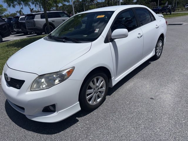 Super White 2010 Toyota Corolla S Sedan Front-Wheel Drive 4-Speed Automatic