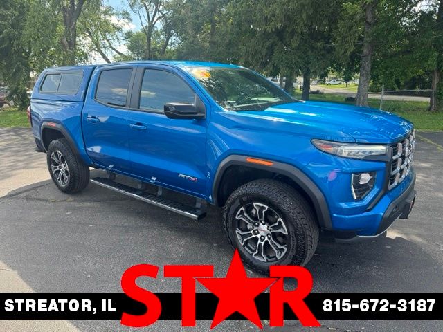 Dynamic Blue Metallic 2024 GMC Canyon Pickup Truck Four-Wheel Drive 8-Speed Automatic