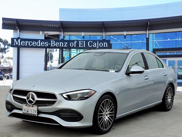 Cirrus Silver Metallic 2025 Mercedes-Benz C-Class Sedan All-Wheel Drive 9-Speed Automatic