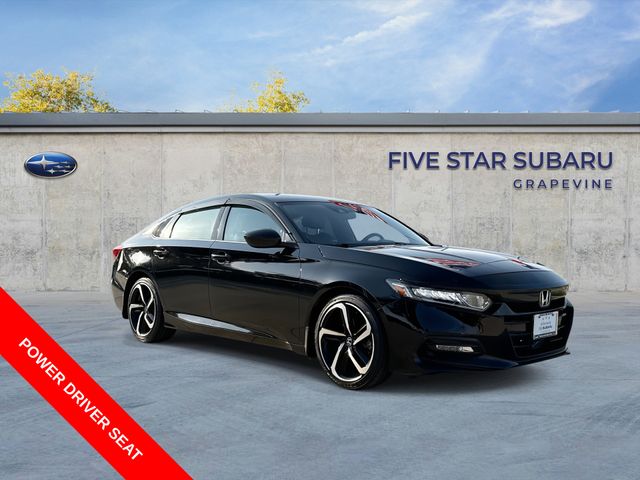Black 2019 Honda Accord Sedan Front-Wheel Drive Continuously Variable Transmission