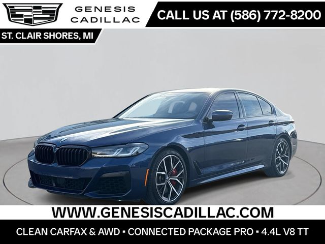 Phytonic Blue Metallic 2021 BMW 5 Series Sedan All-Wheel Drive 8-Speed Automatic