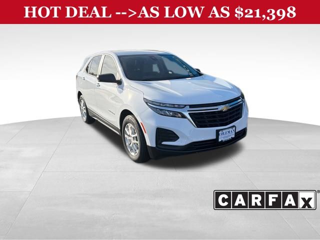 Summit White 2022 Chevrolet Equinox LS FWD with 1LS SUV / Crossover Front-Wheel Drive 6-Speed Automatic Overdrive