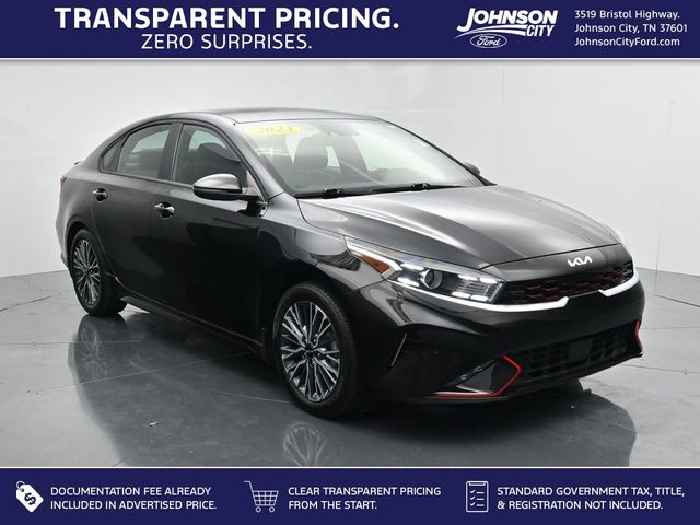 Aurora Black Pearl 2023 Kia Forte Sedan Front-Wheel Drive Continuously Variable Transmission