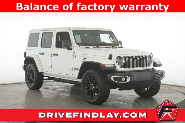 Bright White Clearcoat 2025 Jeep Wrangler 4xe Sahara 4WD SUV / Crossover Four-Wheel Drive 8-Speed Automatic