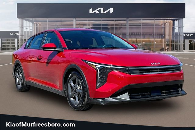 Currant Red 2025 Kia K4 LXS FWD Sedan Front-Wheel Drive Continuously Variable Transmission