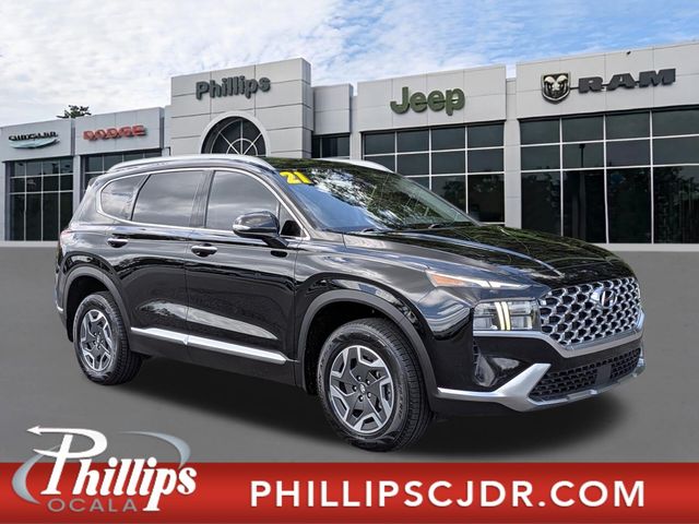  2021 Hyundai Santa Fe Hybrid Blue AWD   