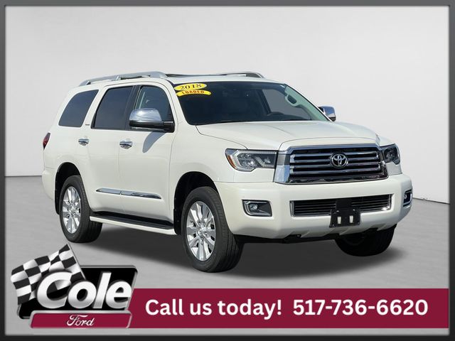 White (Blizzard Pearl) 2018 Toyota Sequoia SUV / Crossover Four-Wheel Drive 6-Speed Automatic