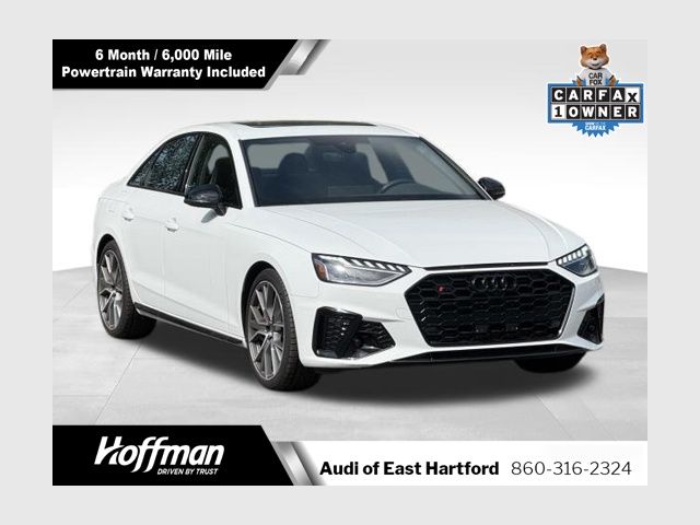White 2024 Audi S4 3.0T quattro Premium Plus AWD Sedan All-Wheel Drive 8-Speed Automatic