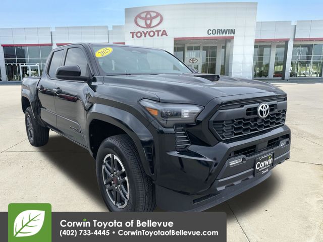Black 2025 Toyota Tacoma TRD Sport Double Cab 4WD Pickup Truck Four-Wheel Drive 8-Speed Automatic