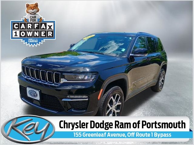 Diamond Black Crystal Pearlcoat 2024 Jeep Grand Cherokee SUV / Crossover Four-Wheel Drive 8-Speed Automatic