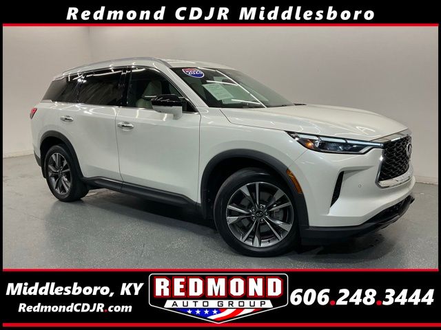 Majestic White 2023 INFINITI QX60 SUV / Crossover All-Wheel Drive 9-Speed Automatic