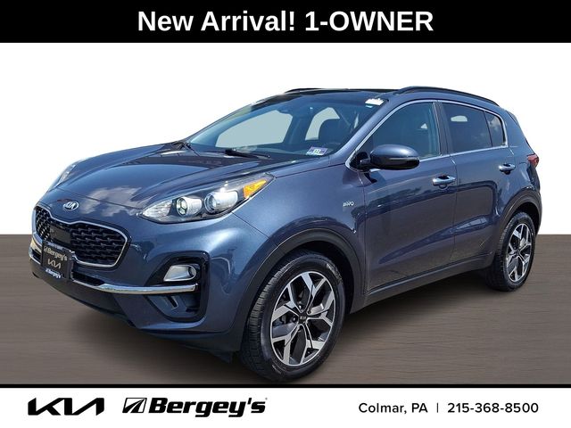 Pacific Blue 2020 Kia Sportage SUV / Crossover All-Wheel Drive 6-Speed Automatic Overdrive