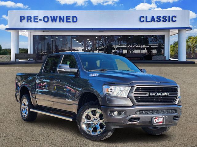 Gray (Granite Crystal Metallic Clearcoat) 2020 RAM 1500 Pickup Truck Four-Wheel Drive 8-Speed Automatic