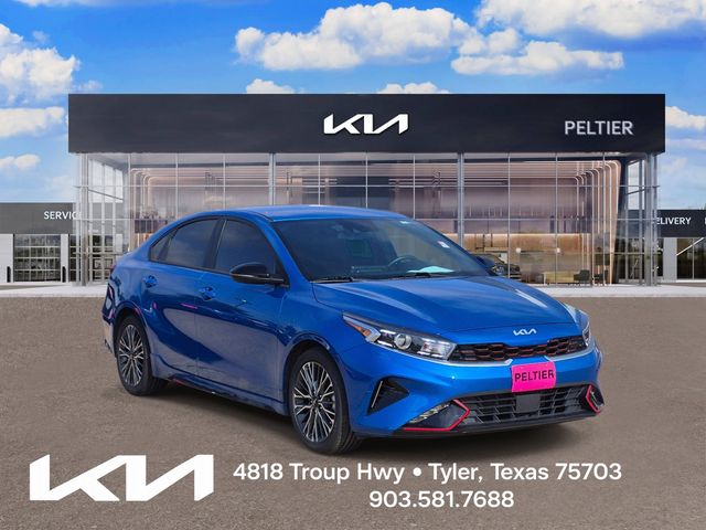 Sporty Blue 2024 Kia Forte Sedan Front-Wheel Drive Continuously Variable Transmission