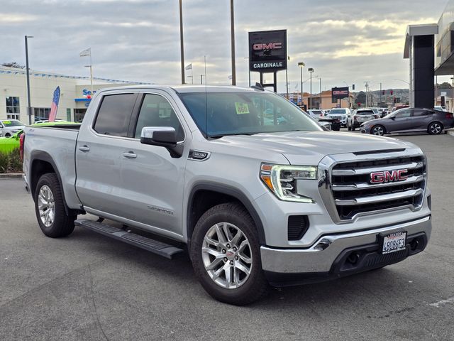 Quicksilver Metallic 2021 GMC Sierra 1500 SLE Crew Cab 4WD Pickup Truck Four-Wheel Drive 8-Speed Automatic