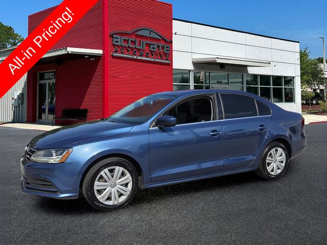 Blue Metallic 2017 Volkswagen Jetta Sedan Front-Wheel Drive 6-Speed Automatic