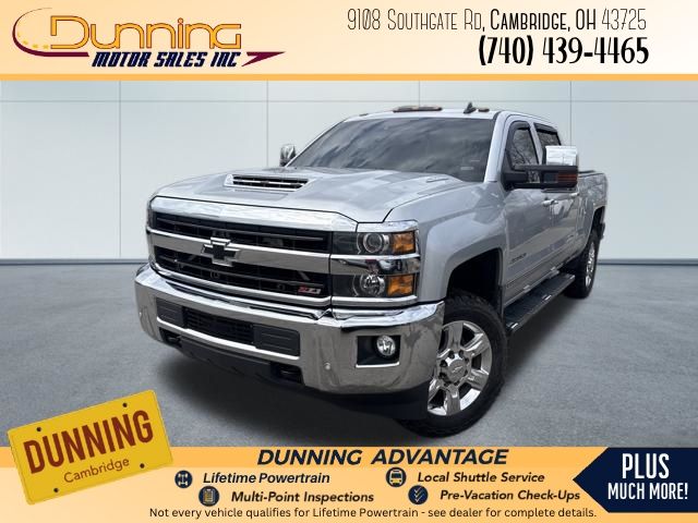 Silver Ice Metallic 2018 Chevrolet Silverado 2500HD LTZ Crew Cab 4WD Pickup Truck Four-Wheel Drive 6-Speed Automatic
